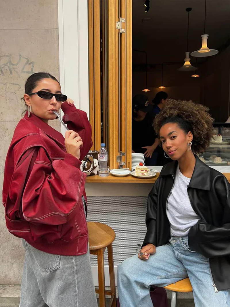 Maja | Oversized Kontrastjakke