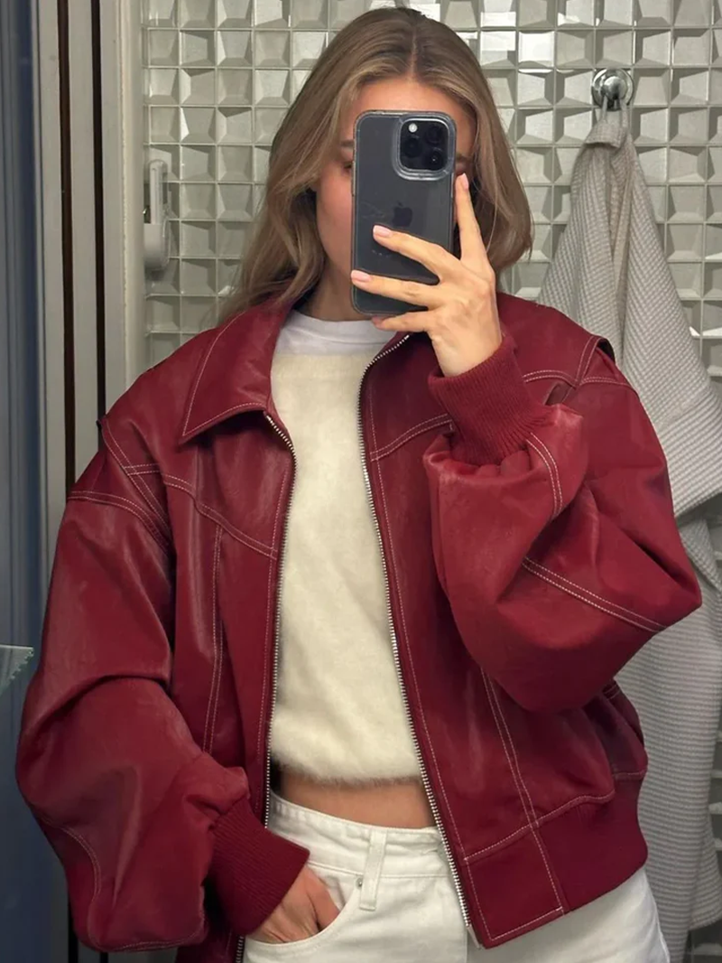 Maja | Oversized Kontrastjakke