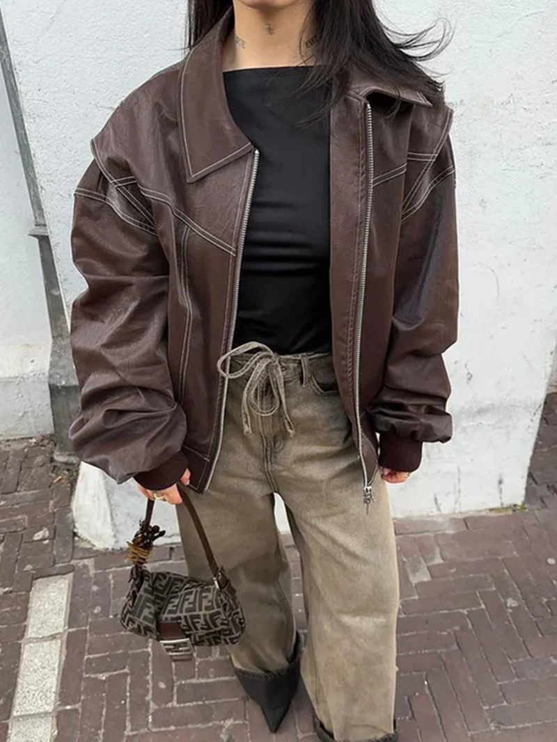 Maja | Oversized Kontrastjakke