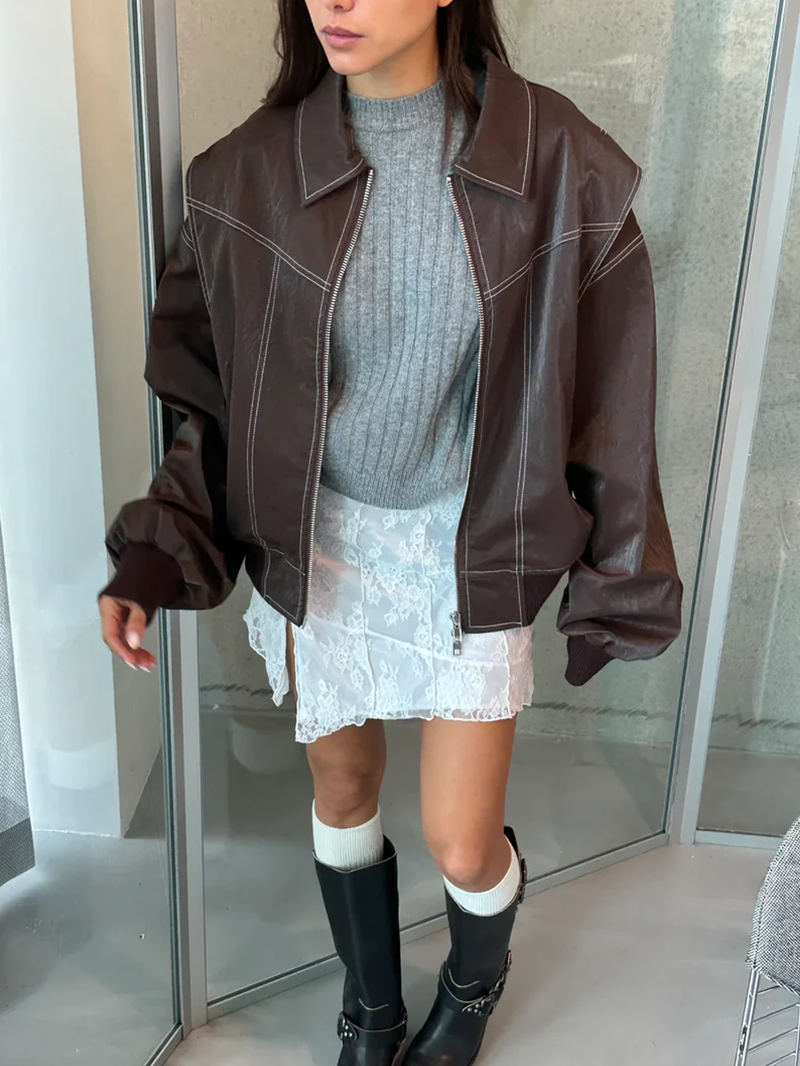 Maja | Oversized Kontrastjakke