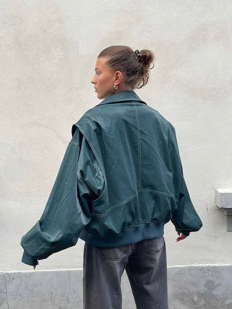 Maja | Oversized Kontrastjakke