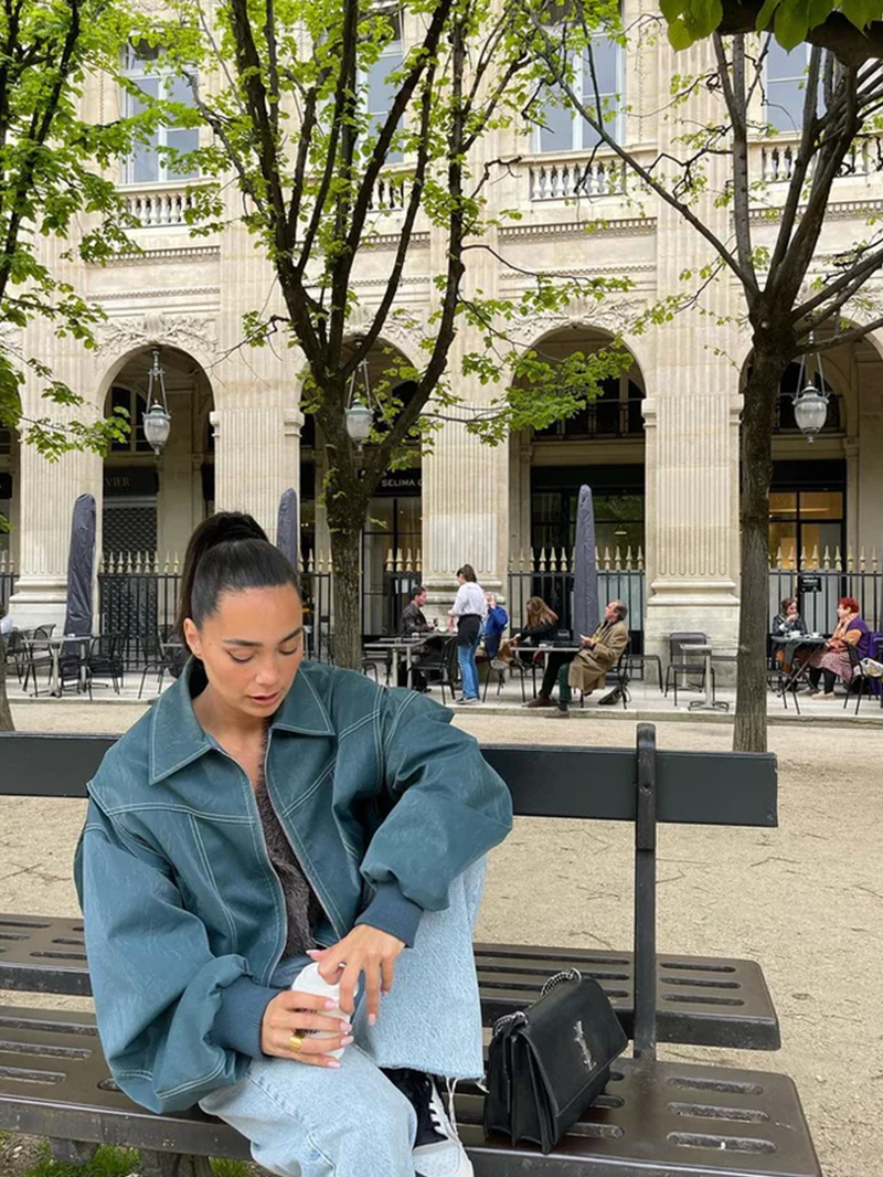 Maja | Oversized Kontrastjakke