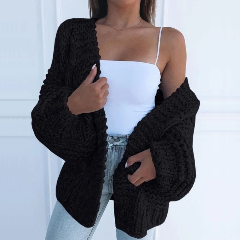 Maren | Strikket Oversized Vest for Koselige Dager