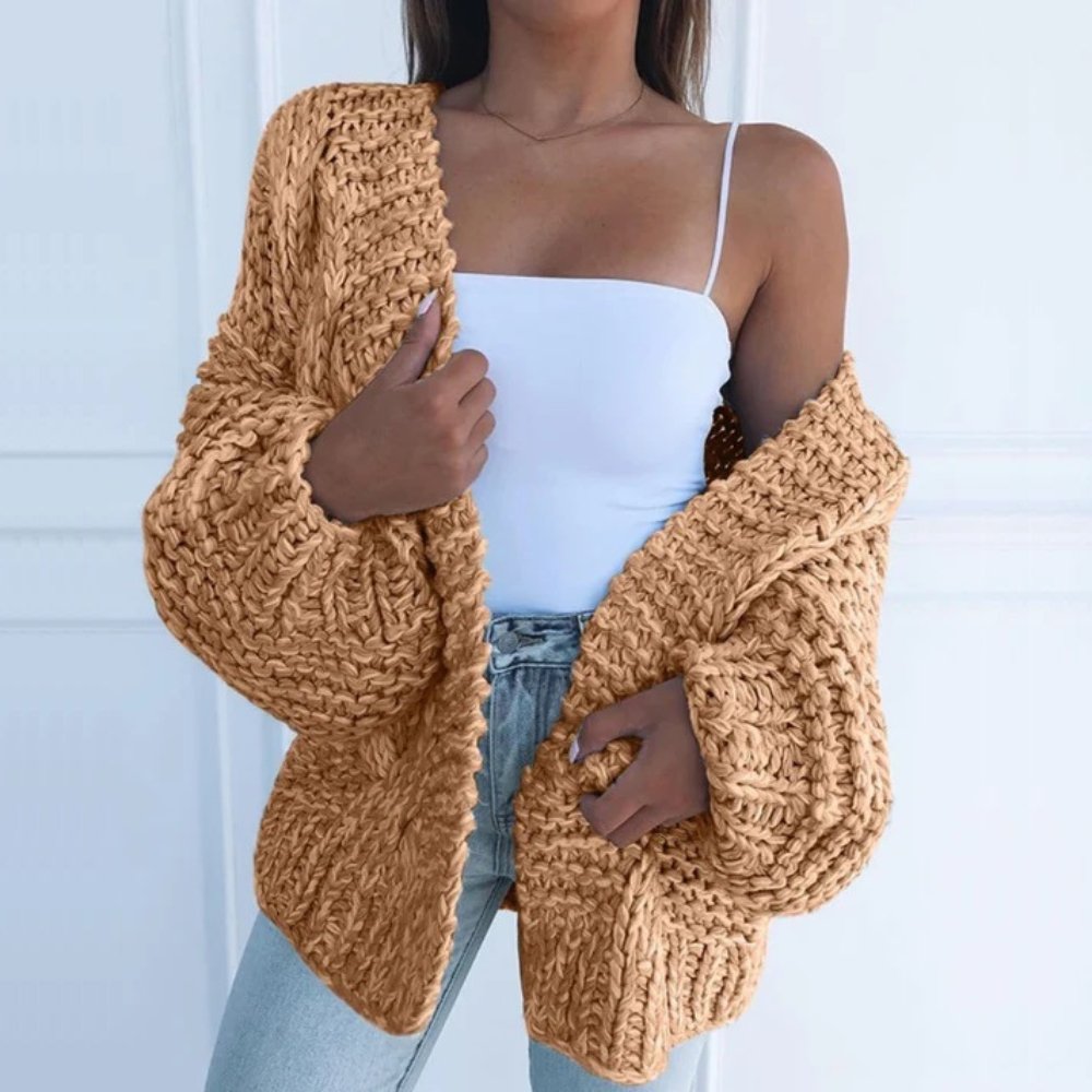 Maren | Strikket Oversized Vest for Koselige Dager