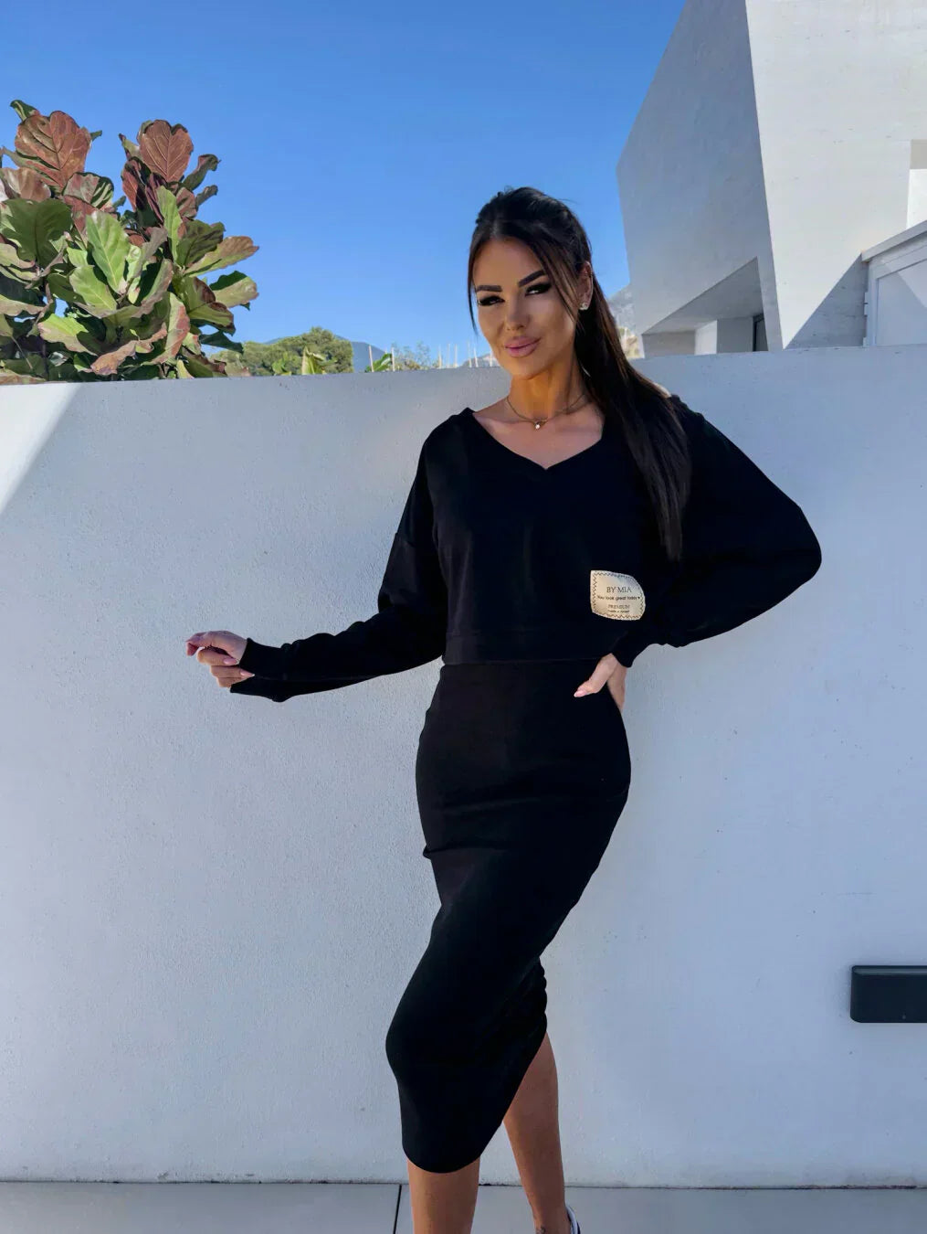 Mette | 2-delt sæt (Sweatshirt og kjole)