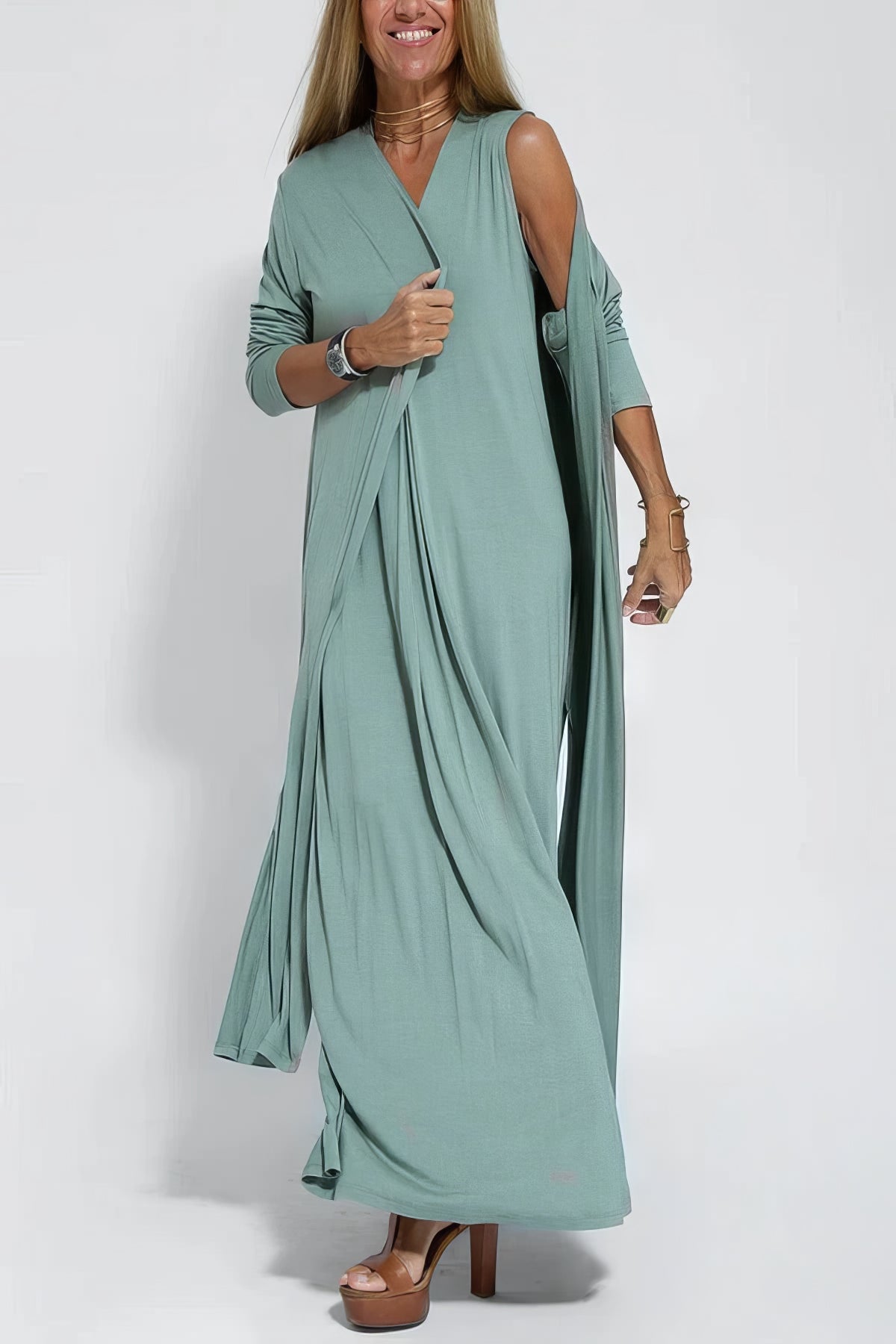 Claire™ | Elegant lang kjole
